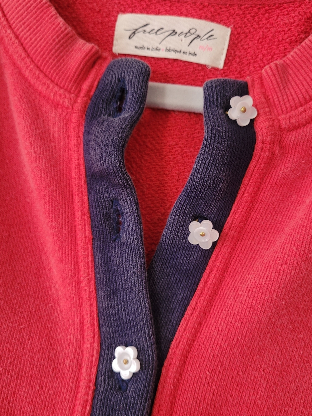 Free People Junior Sweatshirt Cardi - Picture 6 of 7